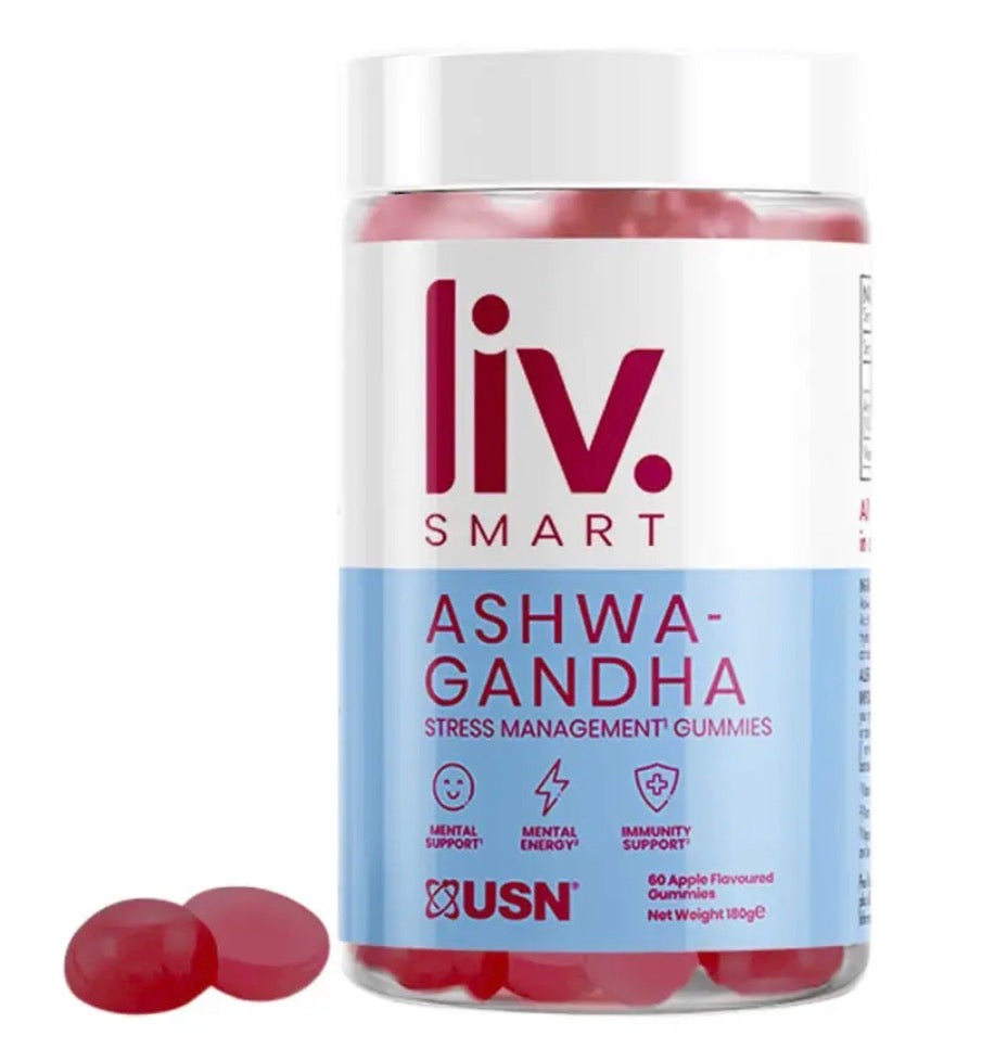 USN ASHWAGANDHA GUMMIES 60 SABOR MANZANA