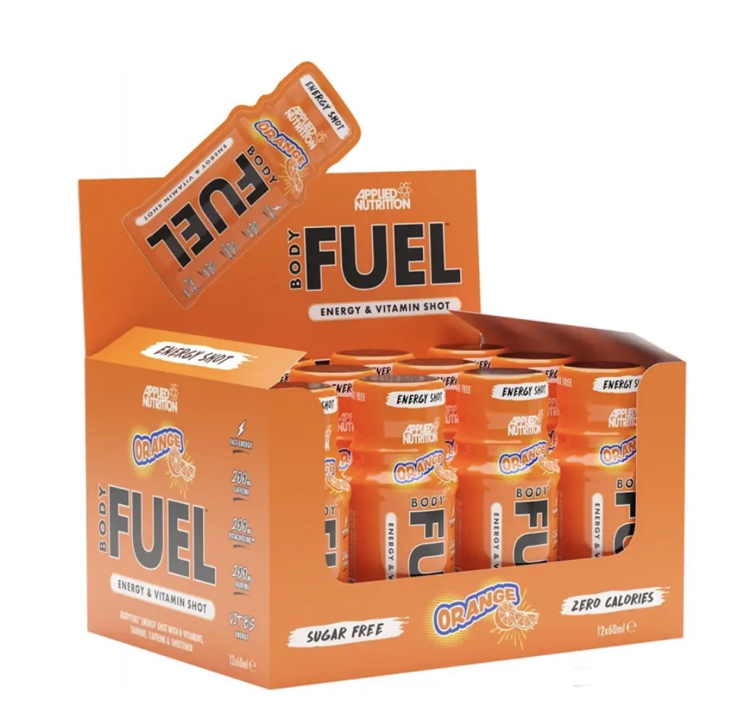 APPLIED NUTRITION BODY FUEL ENERGY SABOR NARANJA SHOT 60 ml