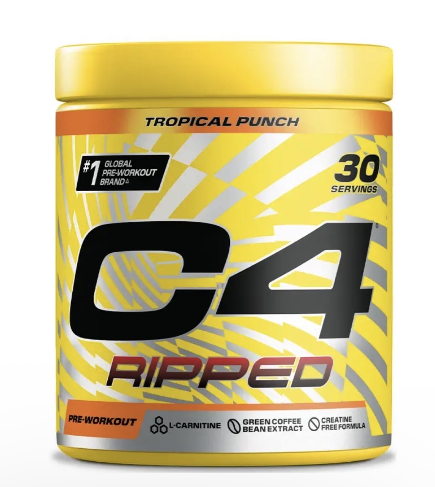 CELLUCOR C4 RIPPED PRE-ENTRENO 189 G SABOR TROPICAL PUNCH