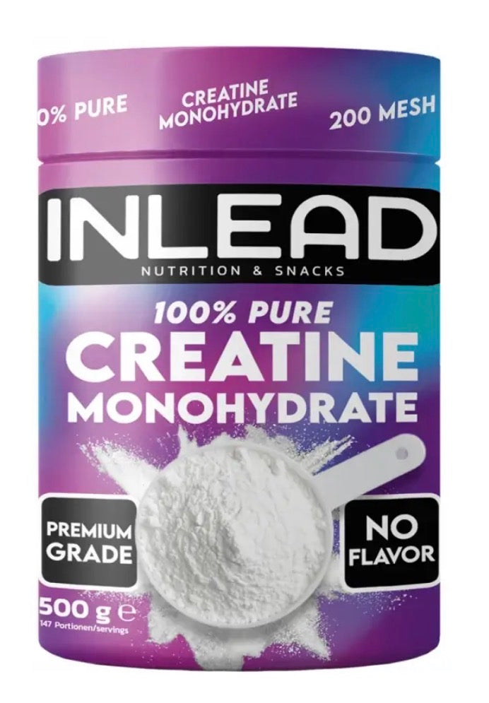 CREATINA MONOHIDRATO 100% MICRONIZADA 20O MESH PURE- 500 GR-INLEAD