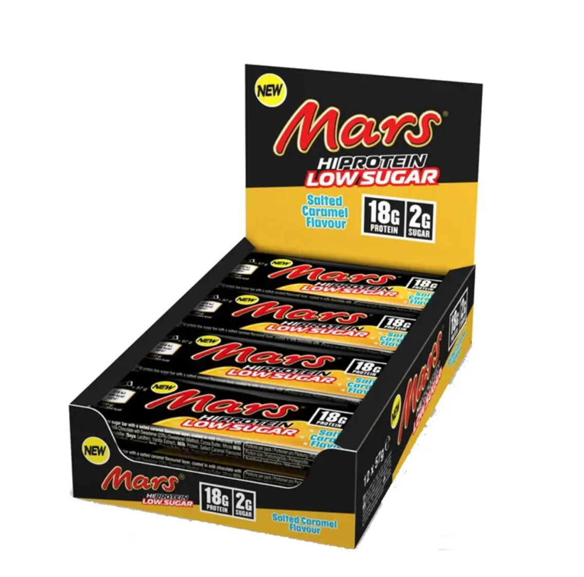 CAJA DE 12 BARRITAS MARS LOW SUGAR-18 GR PROTEINA POR BARRITA