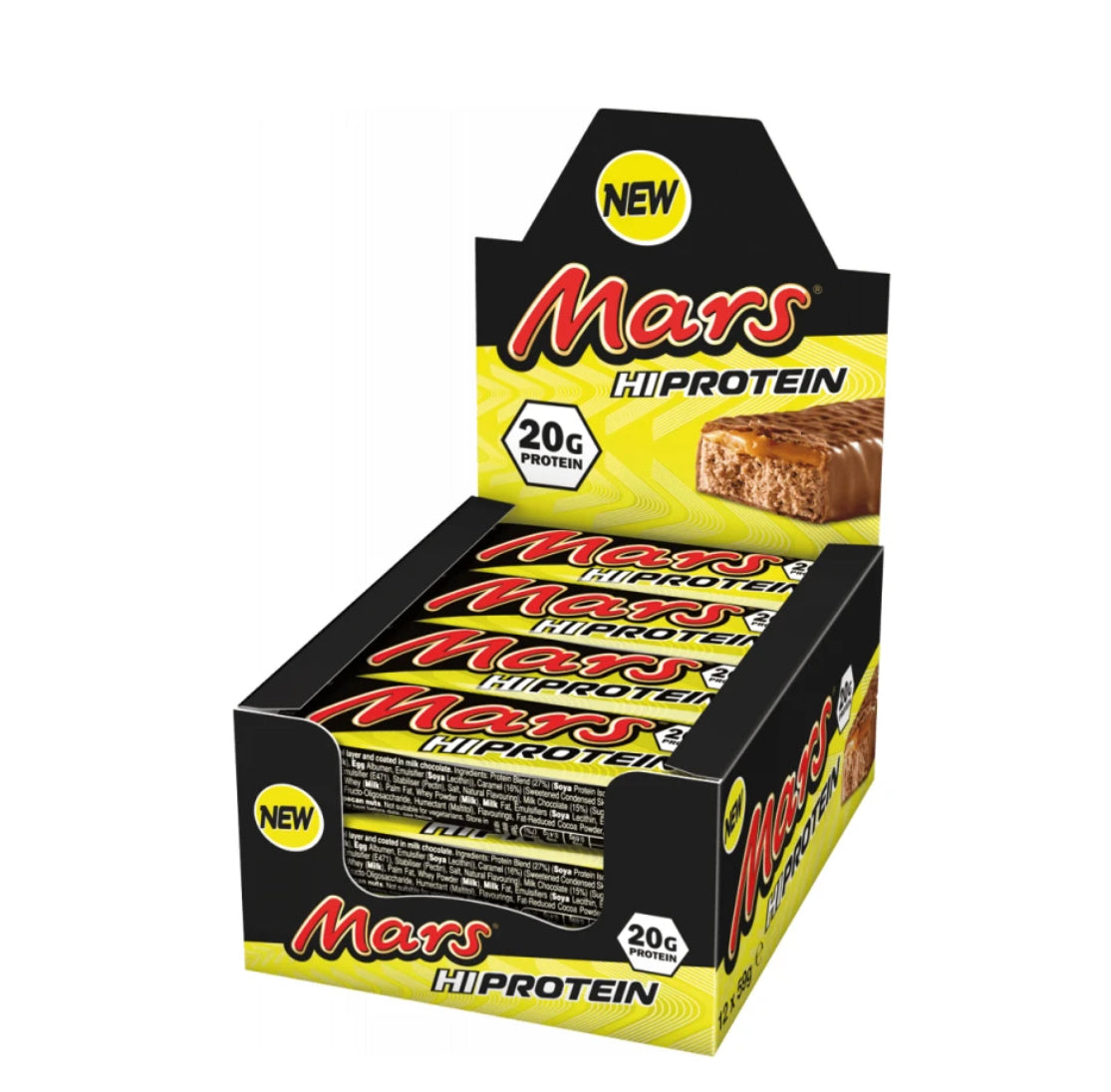 CAJA DE 12 BARRITAS MARS-HIGH PROTEIN 20 GR DE PROTEINA POR BARRITA