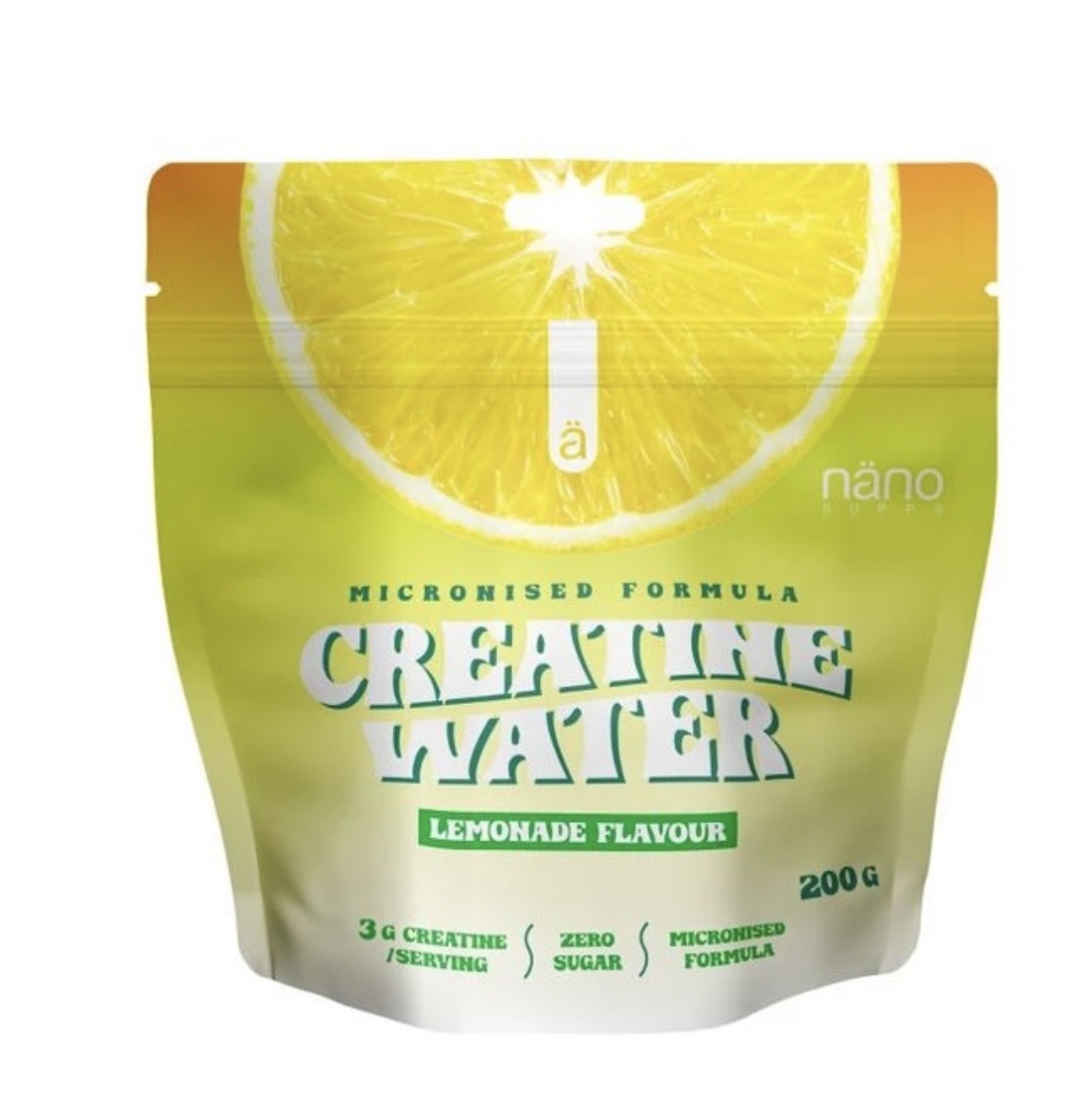 NANOSUPPS CREATINE WATER SABOR LIMONADA 200 gr