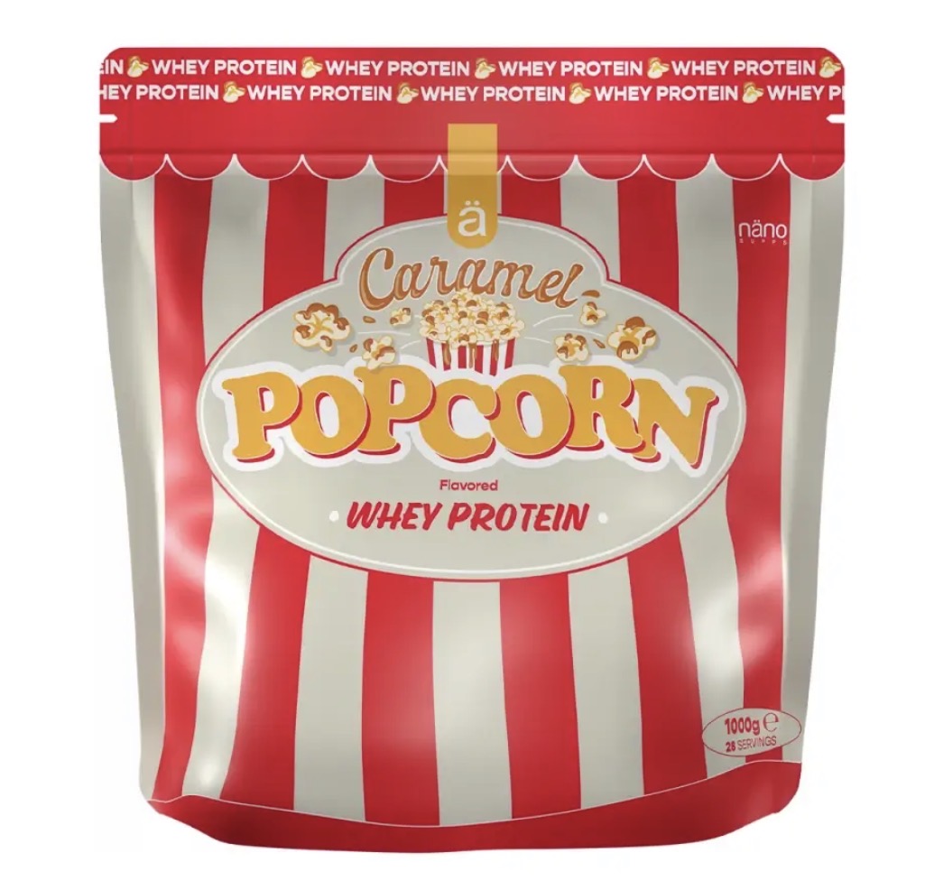 Nano Supps Whey Protein 1 kg Caramel Popcorn | Martín Galvin Nutrition