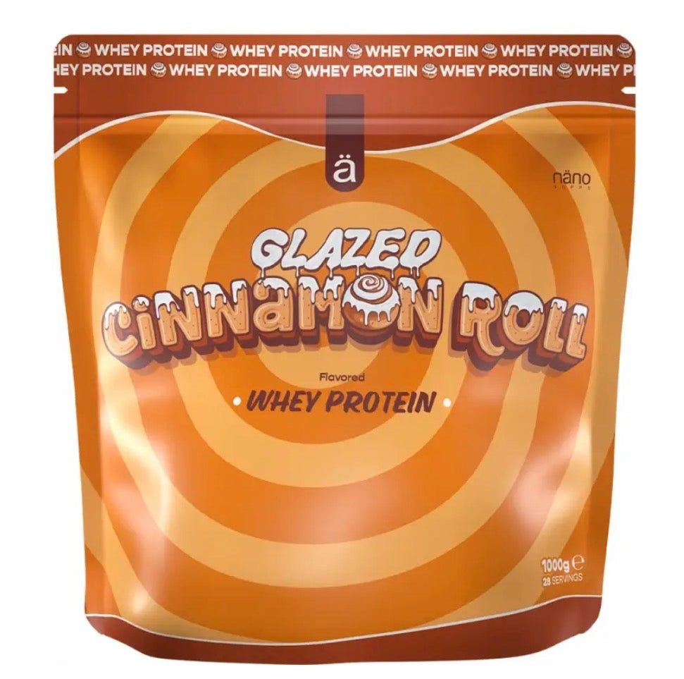 Nano Supps Whey Protein 1 kg Glazed Cinnamon Roll | Martín Galvin Nutrition