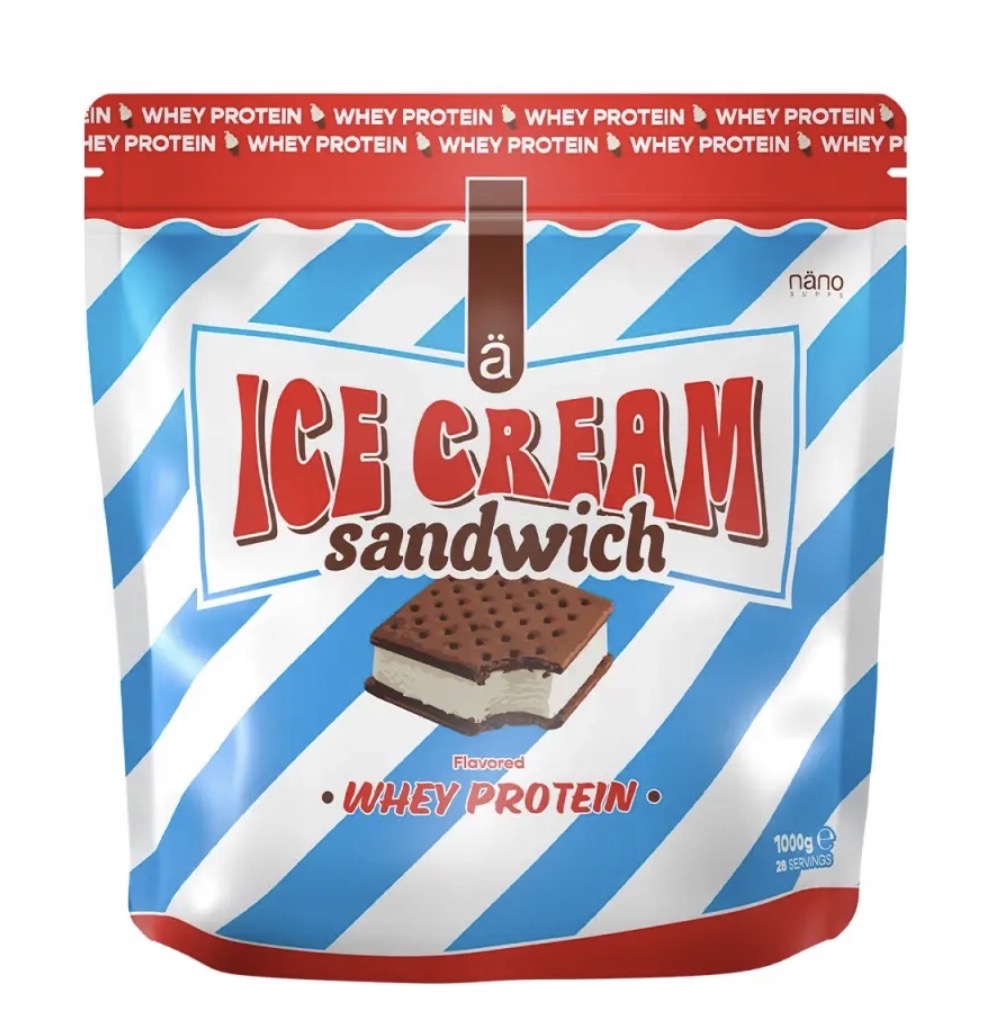 Nano Supps Whey Protein 1 kg Ice Cream Sandwich | Martín Galvin Nutrition